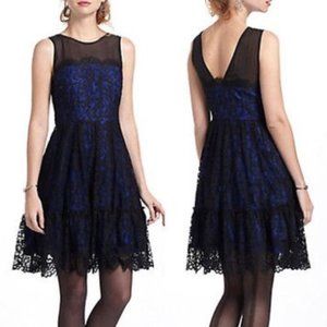 NWT Anthropologie Sapphire Lace Dress
